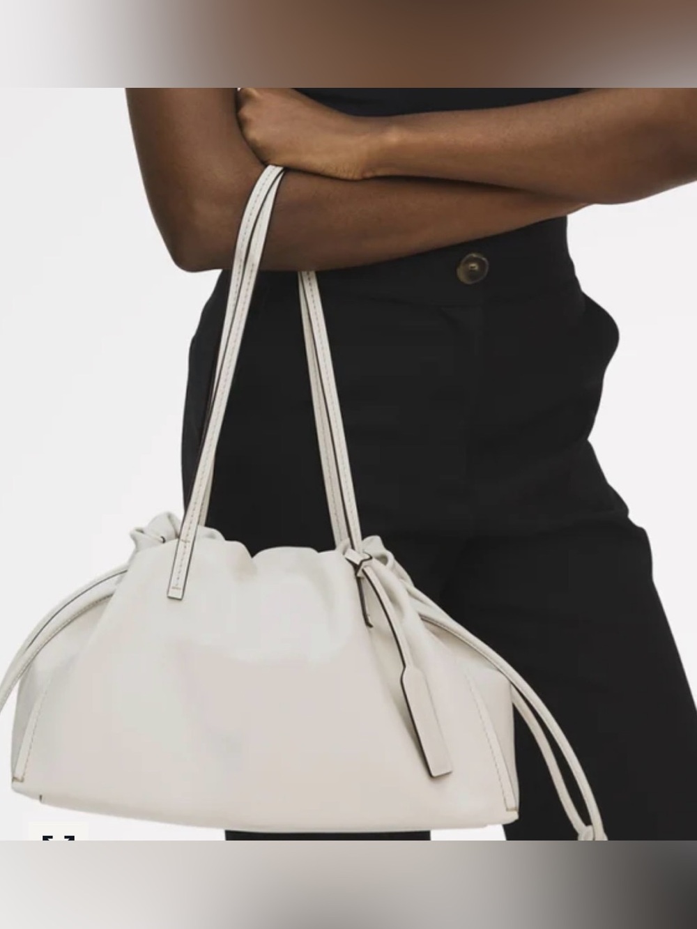 NWT RADLEY LONDON The Roxburgh Large Drawstring Shoulder in Salt - Picture 6 of 7